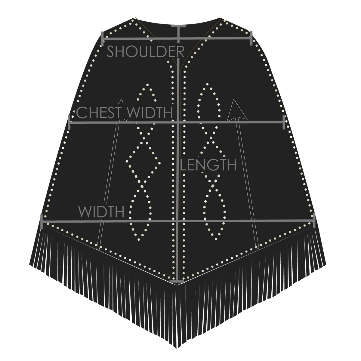 Midnight Special Studded Cape by Western & Co