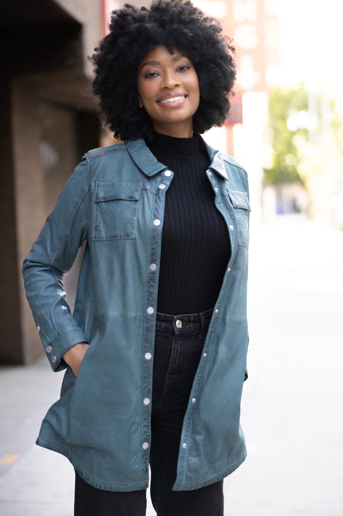 Mahi RF Leather Jacket