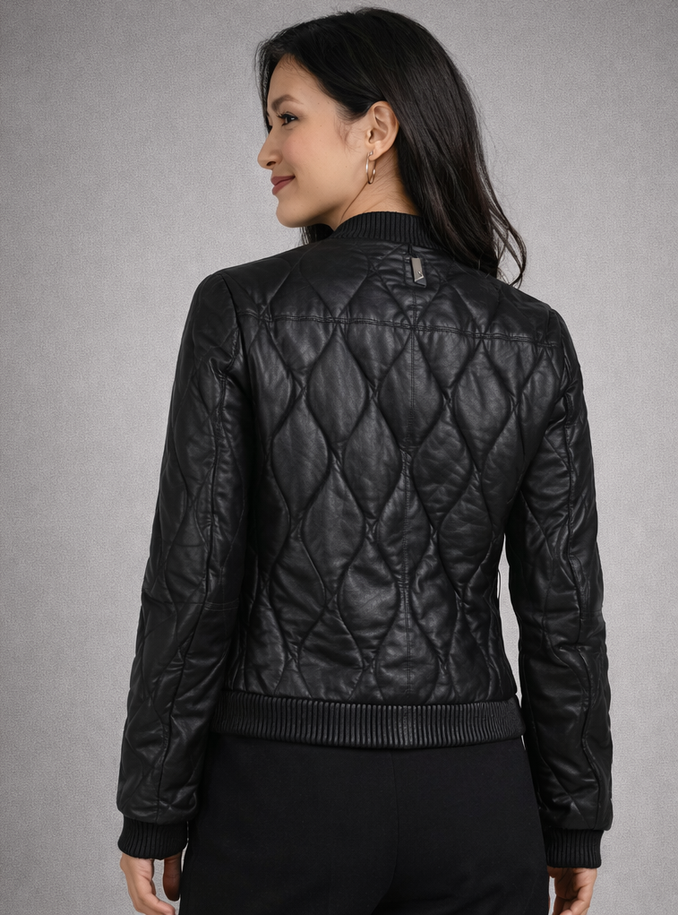 Mailisa CF Leather Jacket, Black