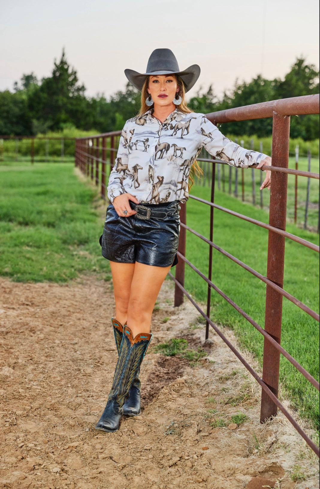 Top - Cheyenne Western Shirt by Lovlei Ranch