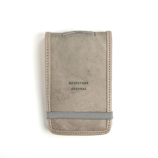 Sage leather gratitude journal