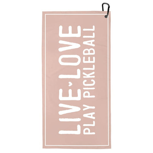 Pickleball towel, Live Love Play Pickleball N0519__38873