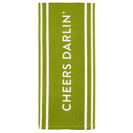 Green Cheers Darlin' Kitchen Towel - P6518__14798