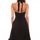 Black halter dress PSL-053-BLK-bk