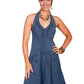 Denim halter dress preview