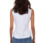 White sleeveless top PSL-059-WHT-BK, back view