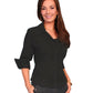 Black button-up shirt PSL-063-BLK
