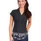 Black shirt PSL-066-BLK on woman