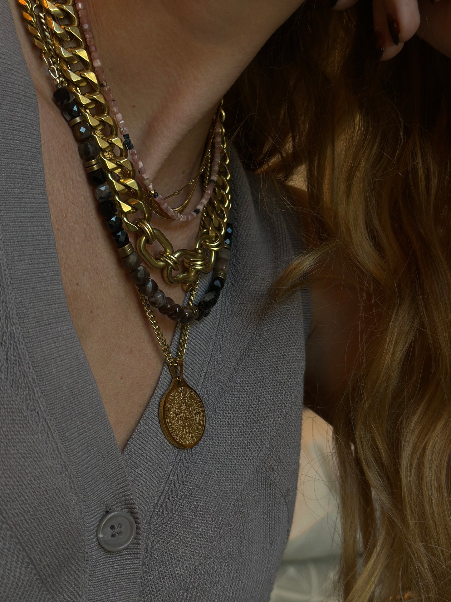 Mayan Calendar Necklace