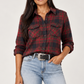 The Perfect Two Pocket Shirt Denim by Pendleton in Plaid