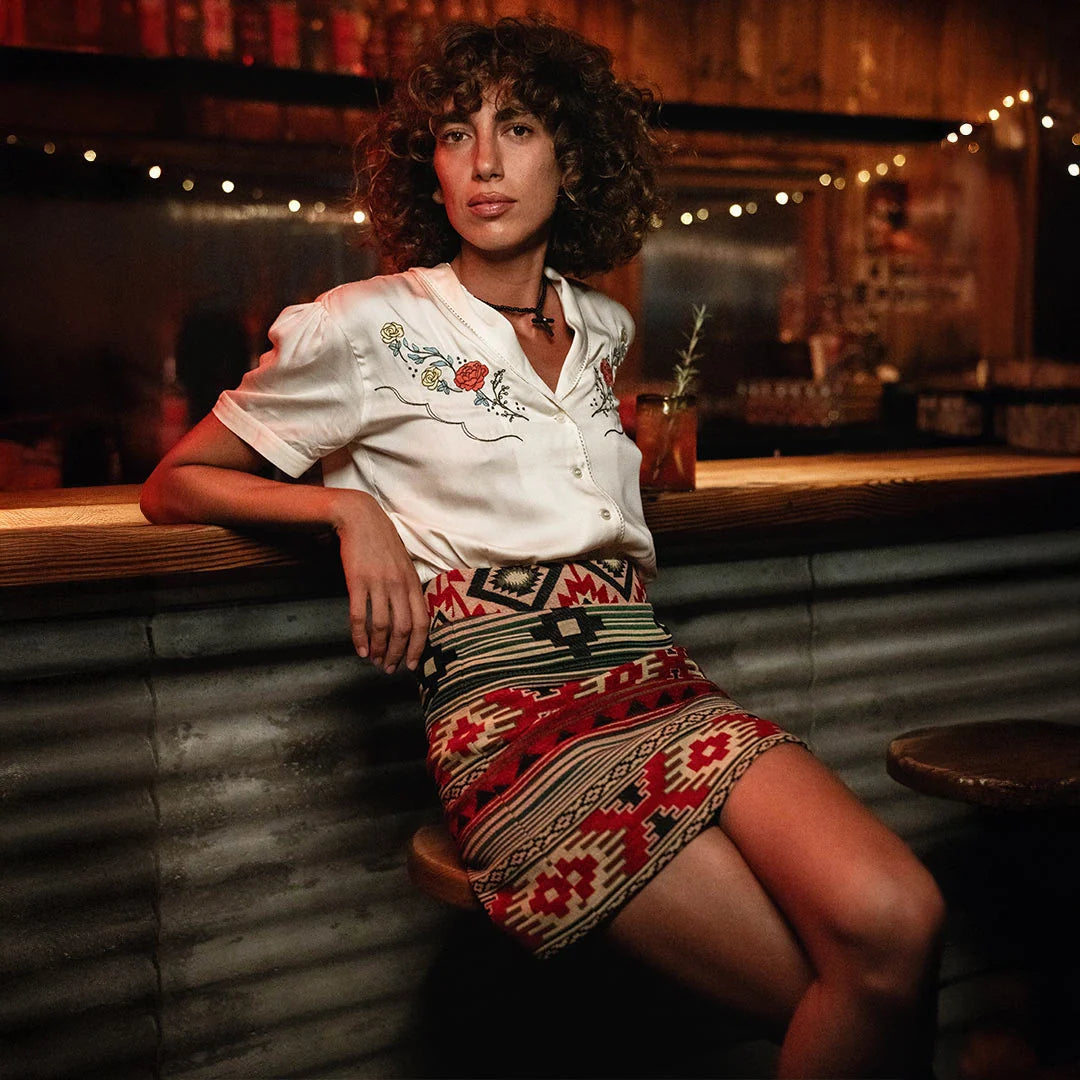 The Raquel Skirt - Marana Print by Sendero