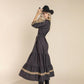 Mariana Dress Model Front, Black Dress with Cowboy Hat