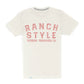 Ranch Style Vintage White Tee Shirt Front