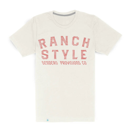Ranch Style Vintage White Tee Shirt Front