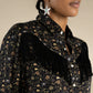 June Western Blouse by Sendero Provisions -Black Floral
