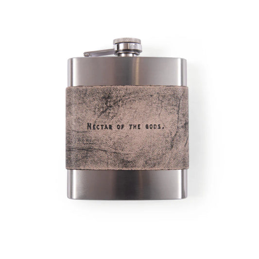 Flask with Nectar of the Gods text, screenshot