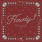Red bandana with Howdy! design.