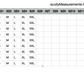 Scully Measurements F0-HC901 size chart from screenshot.