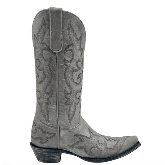 Gray cowboy boot, screenshot from April 30, 2025