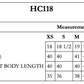 HC118 Measurements Chart Screenshot from April 8, 2025
