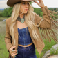Elena Suede Fringe Jacket Morris Kaye & Sons
