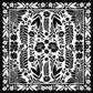 Señorita Black and White Wild Rag Scarf at Bourbon Cowgirl