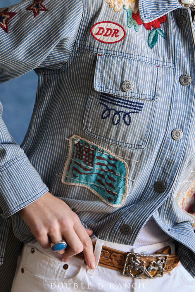 We Salute Denim Jacket by Double D Ranch