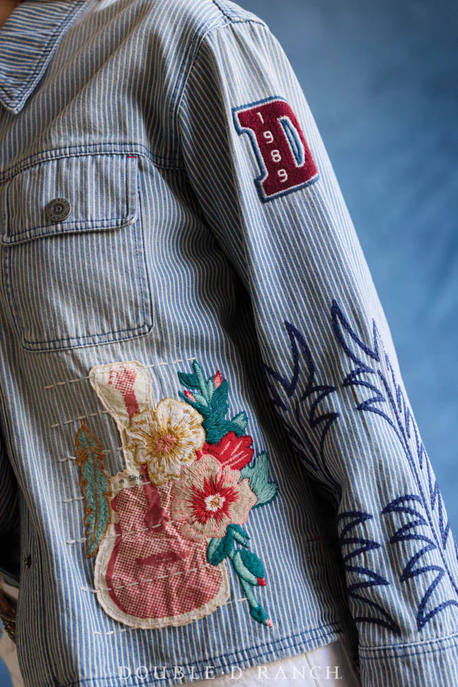 We Salute Denim Jacket by Double D Ranch