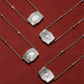 SpurWest Ultra Mini Belt Buckle Necklace - Silver (Initial)