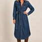 Stetson Western Denim Midi Shirt Dress