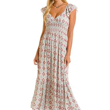 StyleBWD0R06285 maxi dress with floral print