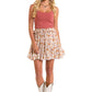 Woman in skirt, tank top, and cowboy boots - Style_BW69B06281--12