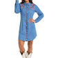 Cowgirl in denim dress Style_LWD2R06645--202