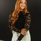Woman in Black Lace Top - T0571-BLK