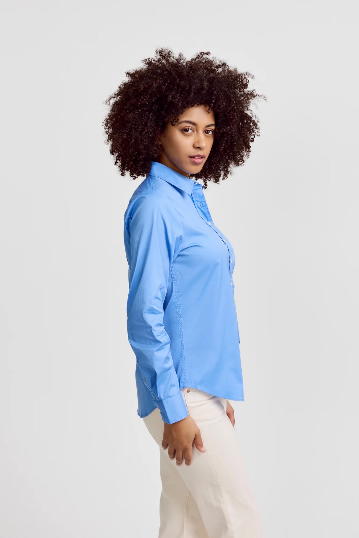 The Shirt by Rochelle Behrens - the Essentials Icon Shirt in French Blue
