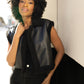 Tali CF Leather Jacket, Black