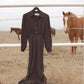 Dahlia Dress in Washed Black by Folk Saint