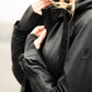 Varja CF Leather Jacket, Black