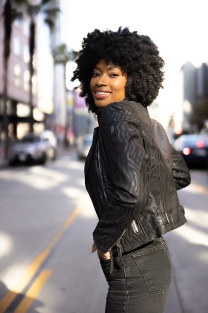 Vicki RF Leather Jacket