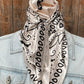 WR3412 Cream & Black Bandana Scarf