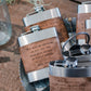 Whiskey flasks with Mark Twain quote