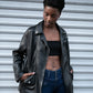 Yori BF Leather Jacket, Black
