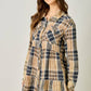 Acid Washed Tiered Coat Dress