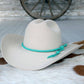 Cowboy hat with turquoise band