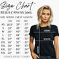 Bella + Canvas 3001 Size Chart - Unisex Jersey T-Shirt