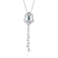 Silver necklace with turquoise pendant, c-temp-bynder-NC4951