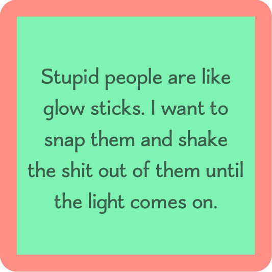 Text on a green background, surrounded by a pink border.