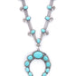Turquoise squash blossom necklace close-up