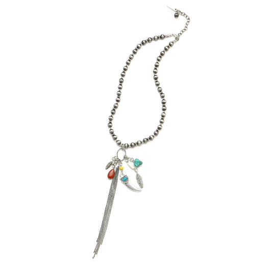 ccnec86 necklace with charms