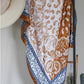 Copper Cowboy patterned scarf